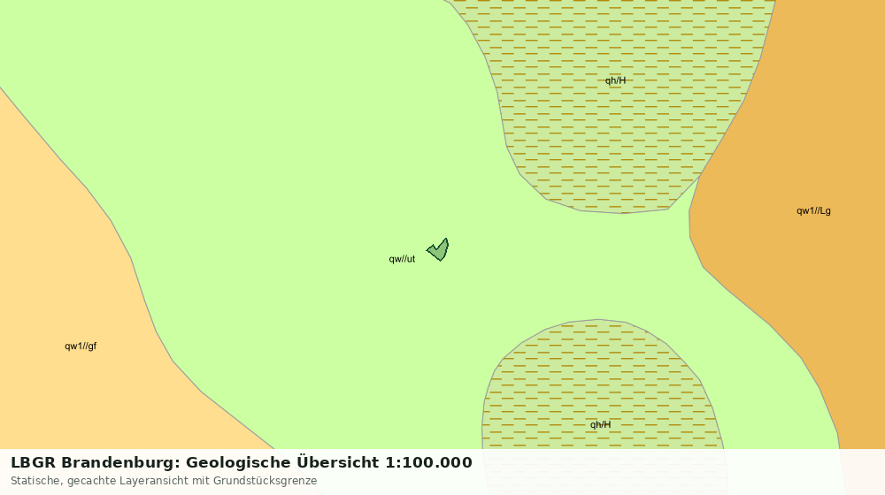 Statische Kartenansicht: LBGR Brandenburg: Geologische Übersicht 1:100.000