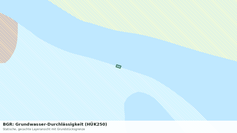 Statische Kartenansicht: BGR: Grundwasser-Durchlässigkeit (HÜK250)