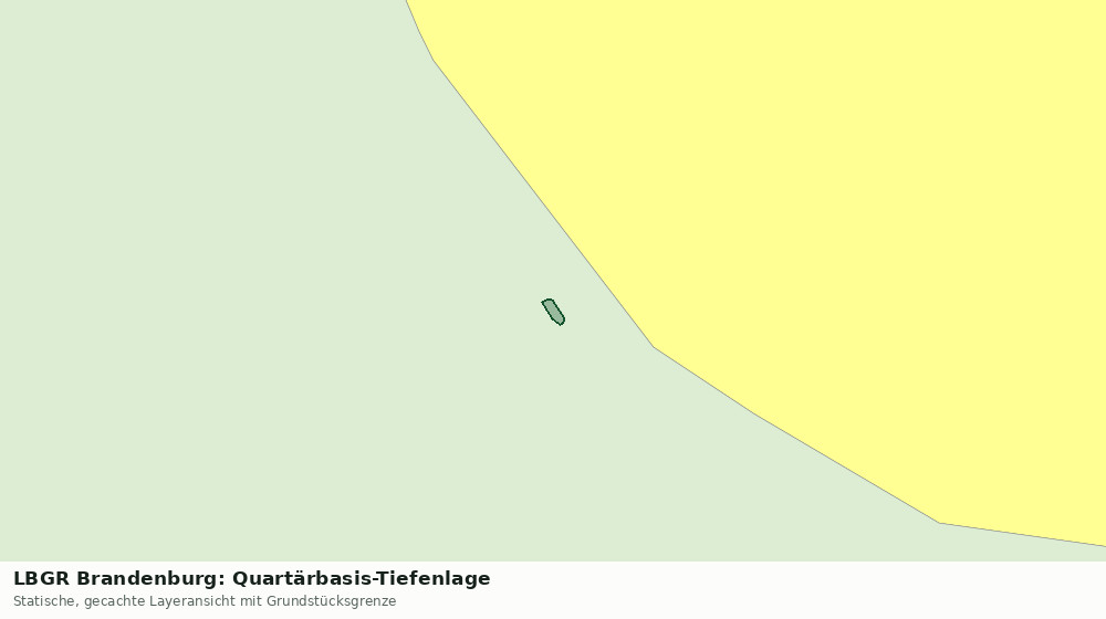 Statische Kartenansicht: LBGR Brandenburg: Quartärbasis-Tiefenlage