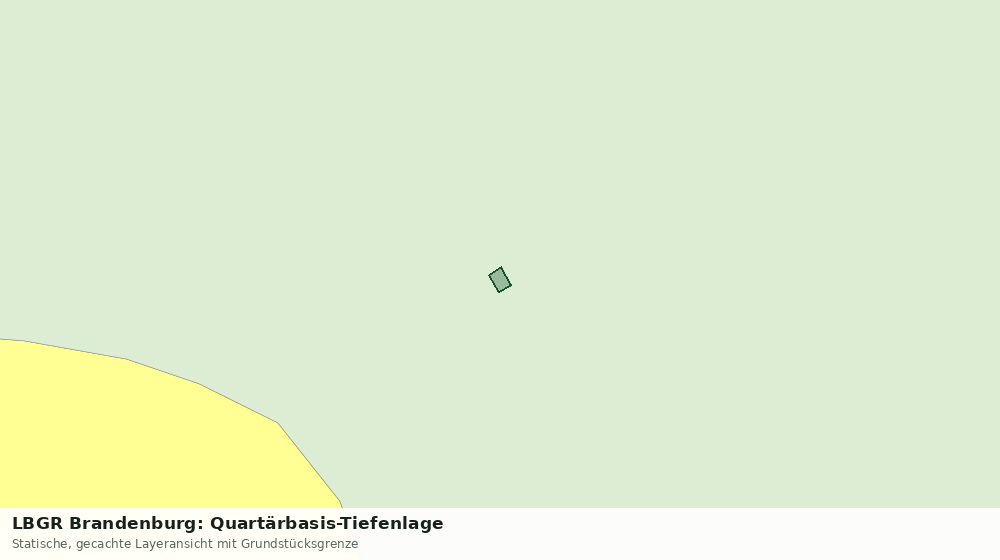 Statische Kartenansicht: LBGR Brandenburg: Quartärbasis-Tiefenlage