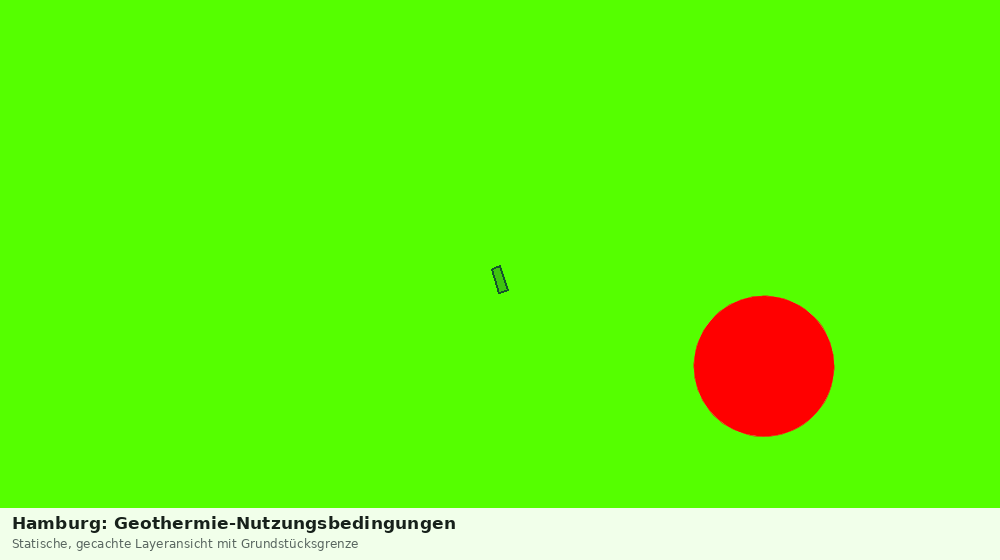 Statische Kartenansicht: Hamburg: Geothermie-Nutzungsbedingungen