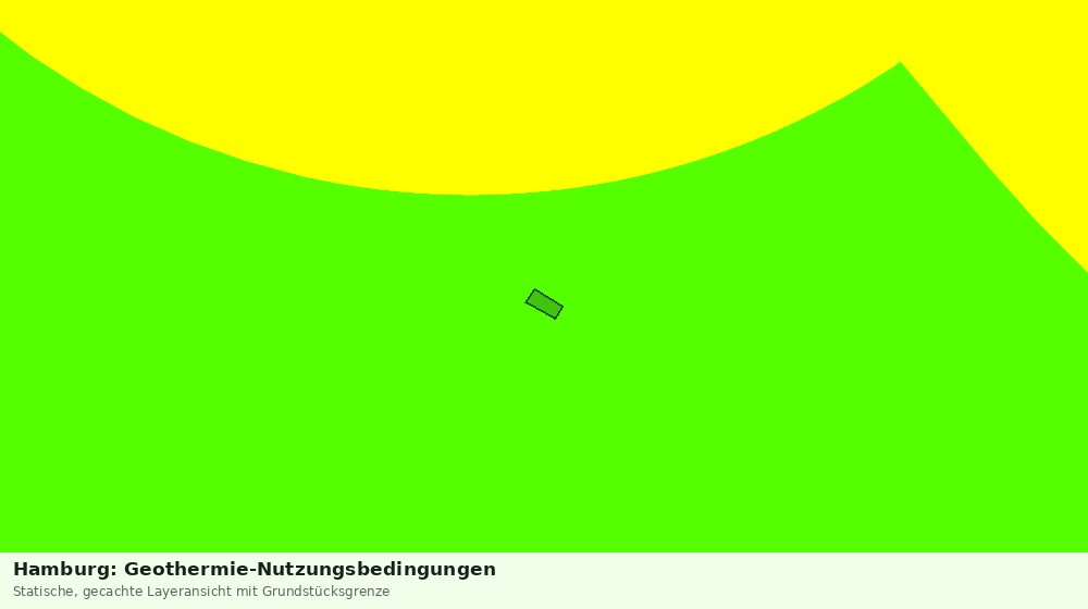 Statische Kartenansicht: Hamburg: Geothermie-Nutzungsbedingungen