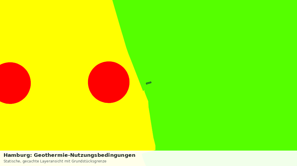 Statische Kartenansicht: Hamburg: Geothermie-Nutzungsbedingungen