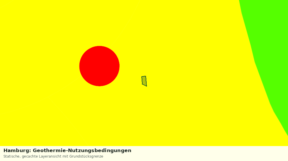 Statische Kartenansicht: Hamburg: Geothermie-Nutzungsbedingungen