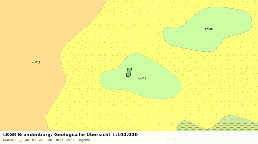 Statische Kartenansicht: LBGR Brandenburg: Geologische Übersicht 1:100.000