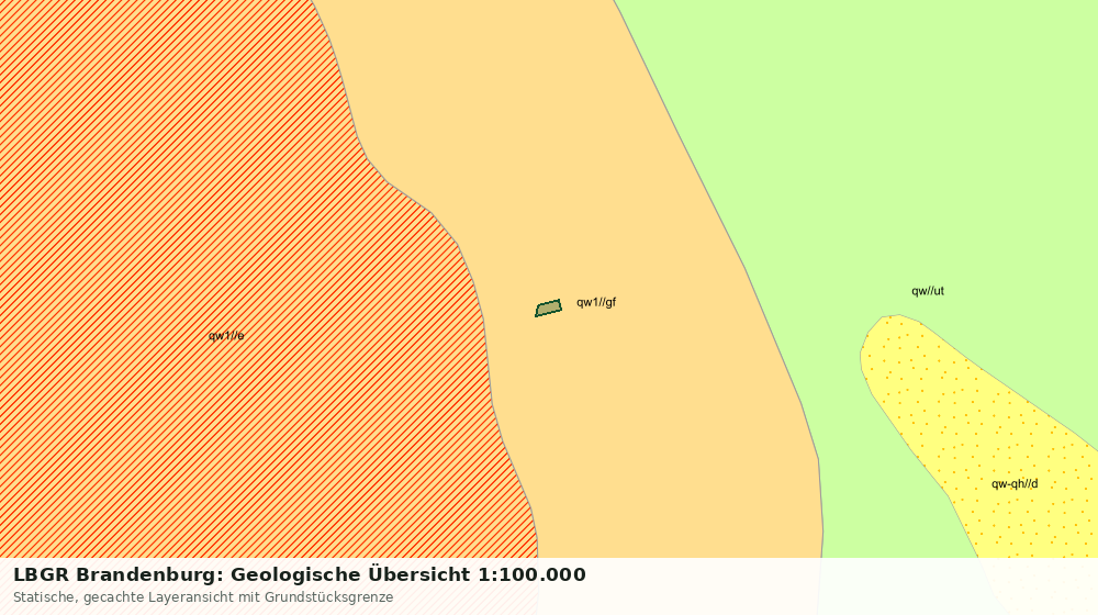 Statische Kartenansicht: LBGR Brandenburg: Geologische Übersicht 1:100.000