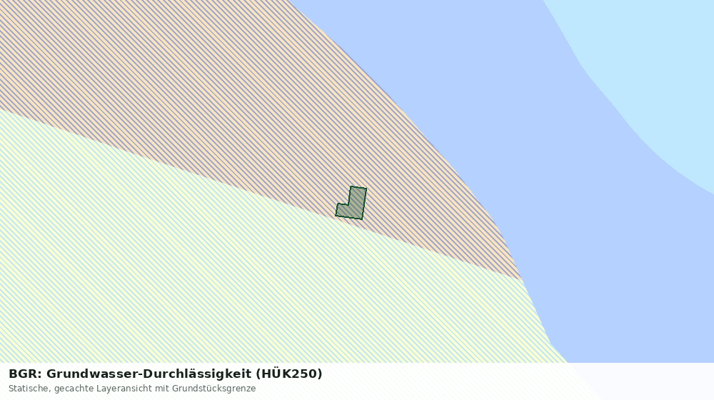 Statische Kartenansicht: BGR: Grundwasser-Durchlässigkeit (HÜK250)