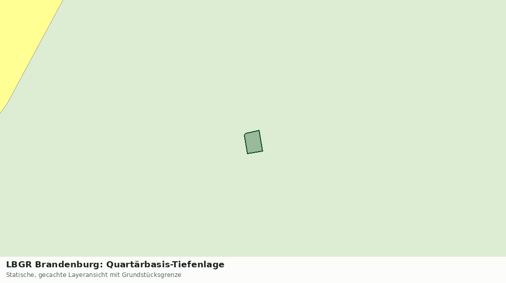 Statische Kartenansicht: LBGR Brandenburg: Quartärbasis-Tiefenlage