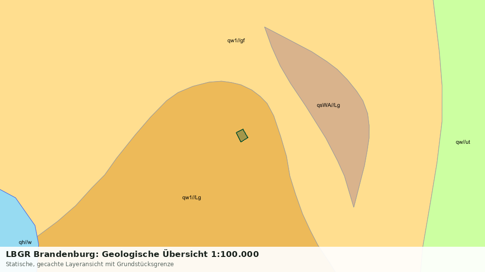 Statische Kartenansicht: LBGR Brandenburg: Geologische Übersicht 1:100.000