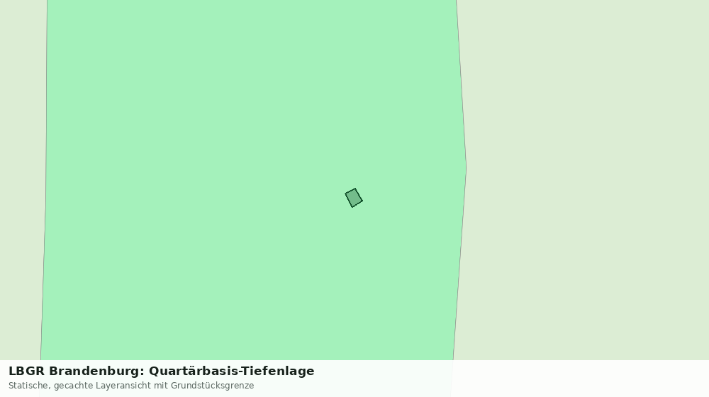 Statische Kartenansicht: LBGR Brandenburg: Quartärbasis-Tiefenlage