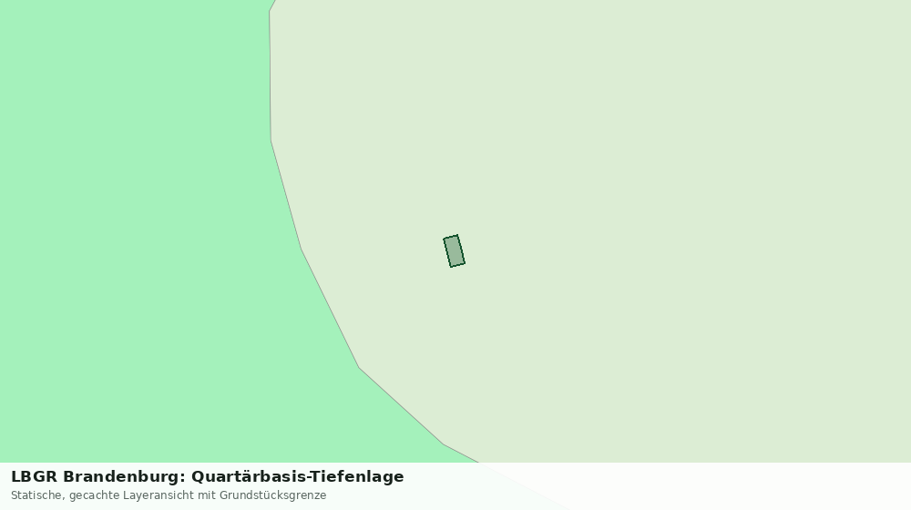 Statische Kartenansicht: LBGR Brandenburg: Quartärbasis-Tiefenlage