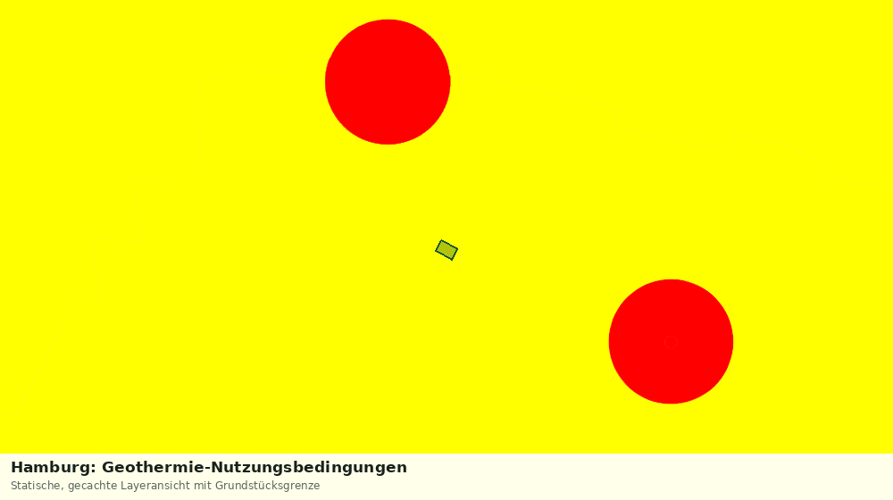 Statische Kartenansicht: Hamburg: Geothermie-Nutzungsbedingungen