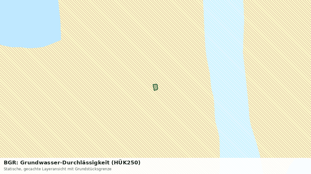Statische Kartenansicht: BGR: Grundwasser-Durchlässigkeit (HÜK250)