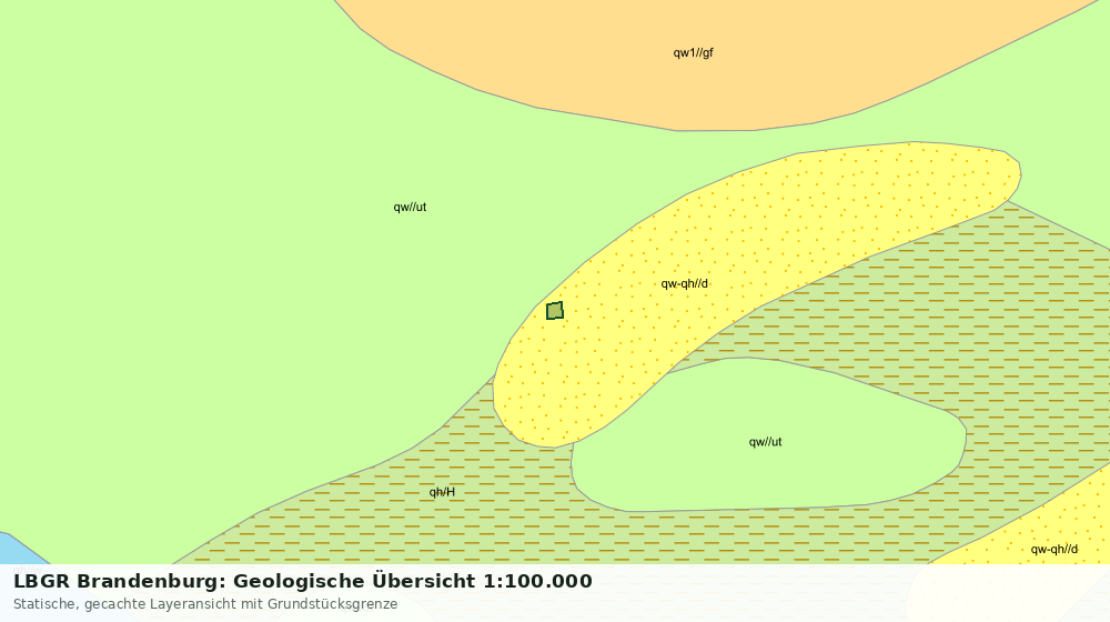 Statische Kartenansicht: LBGR Brandenburg: Geologische Übersicht 1:100.000