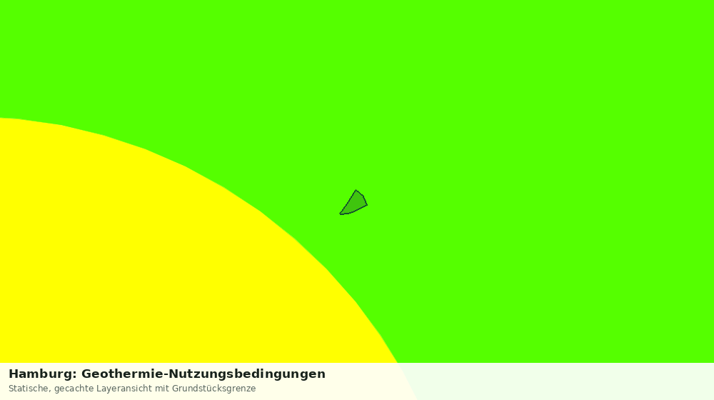 Statische Kartenansicht: Hamburg: Geothermie-Nutzungsbedingungen