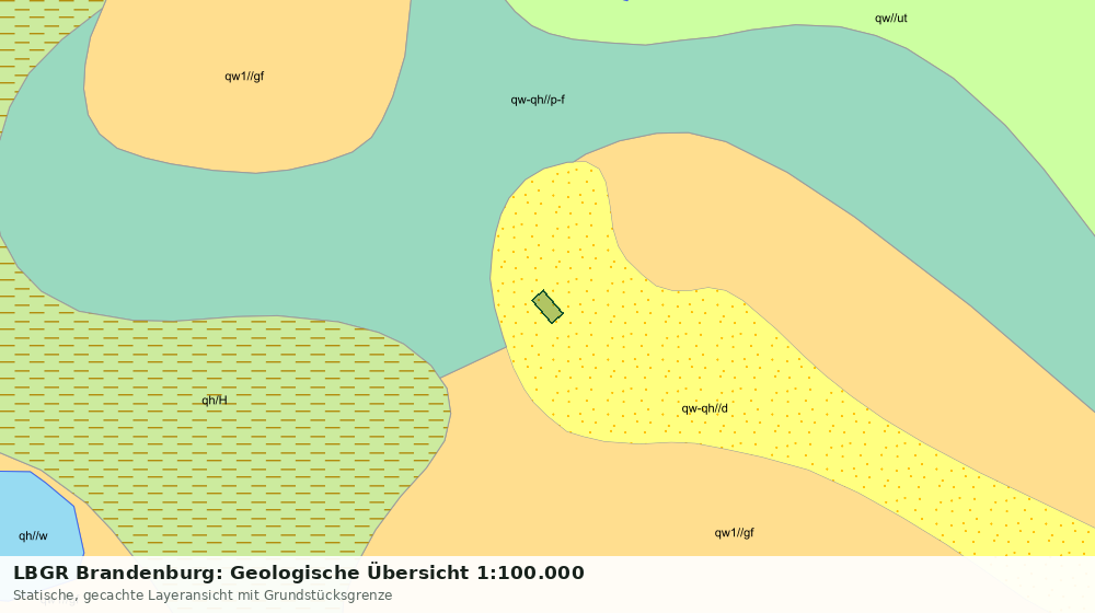 Statische Kartenansicht: LBGR Brandenburg: Geologische Übersicht 1:100.000