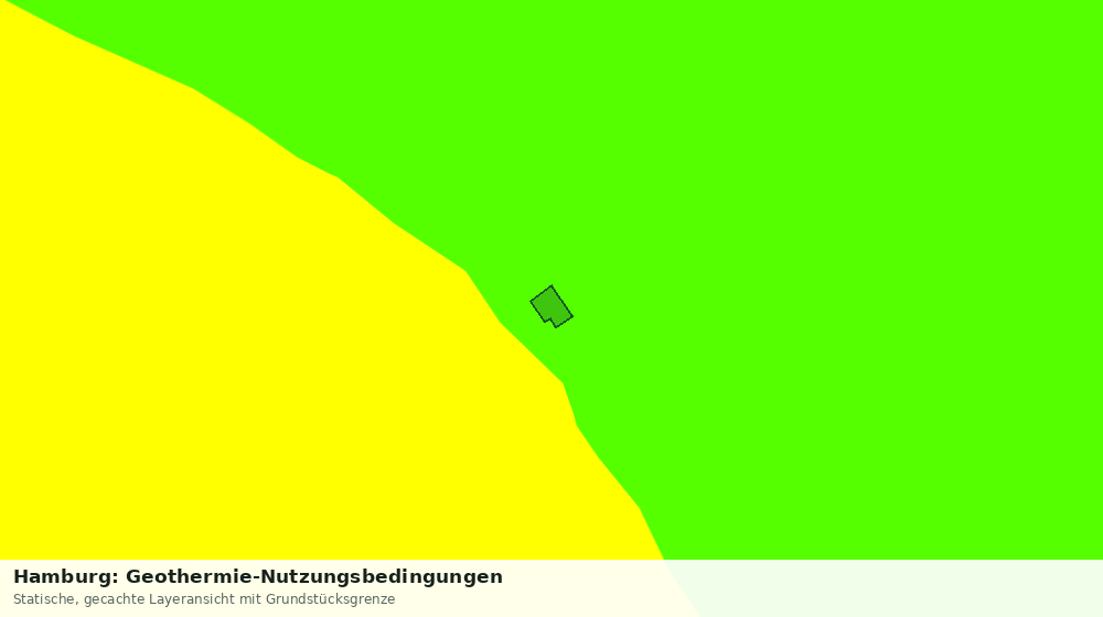Statische Kartenansicht: Hamburg: Geothermie-Nutzungsbedingungen