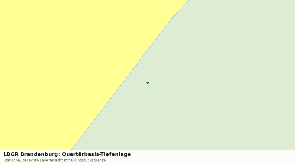 Statische Kartenansicht: LBGR Brandenburg: Quartärbasis-Tiefenlage