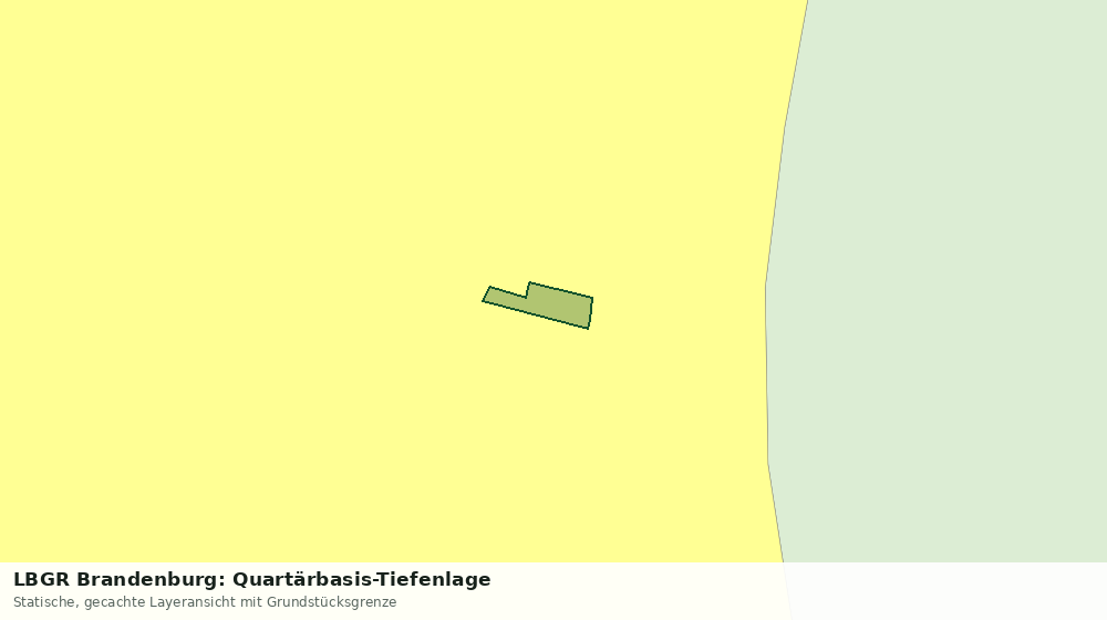 Statische Kartenansicht: LBGR Brandenburg: Quartärbasis-Tiefenlage