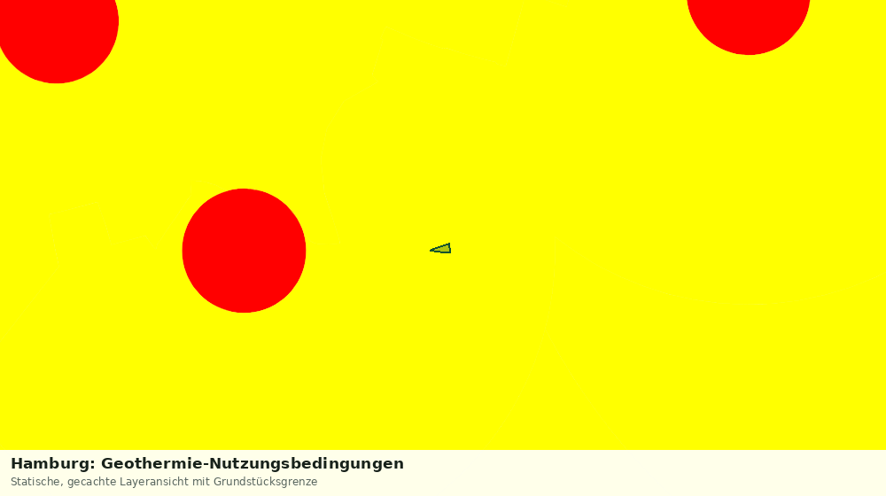 Statische Kartenansicht: Hamburg: Geothermie-Nutzungsbedingungen