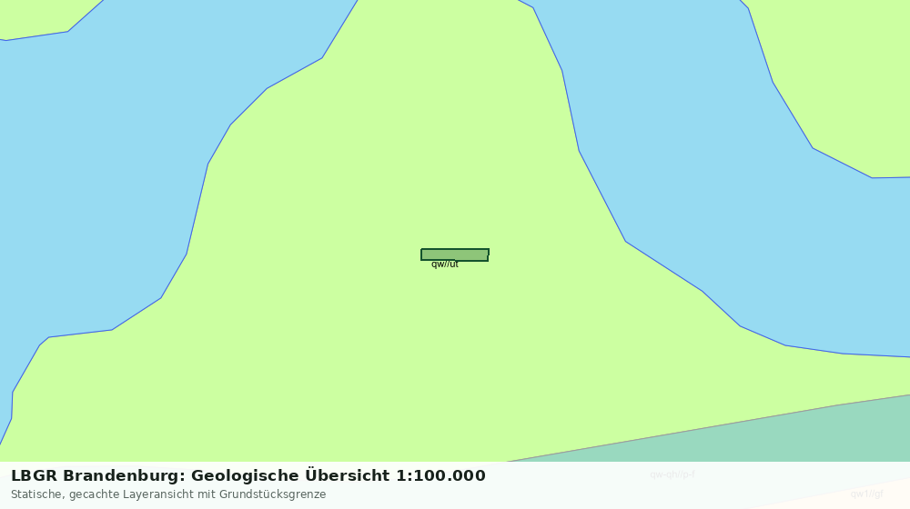 Statische Kartenansicht: LBGR Brandenburg: Geologische Übersicht 1:100.000