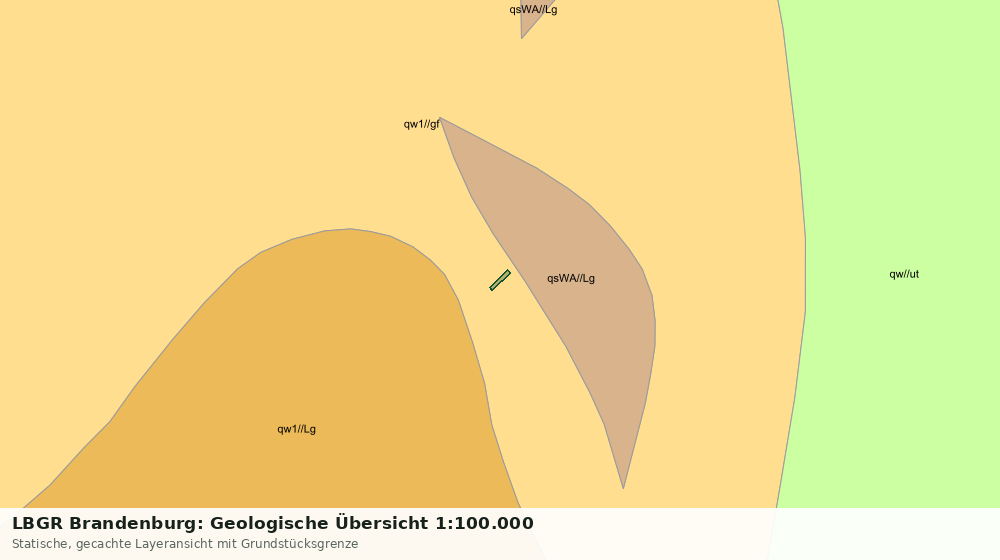 Statische Kartenansicht: LBGR Brandenburg: Geologische Übersicht 1:100.000