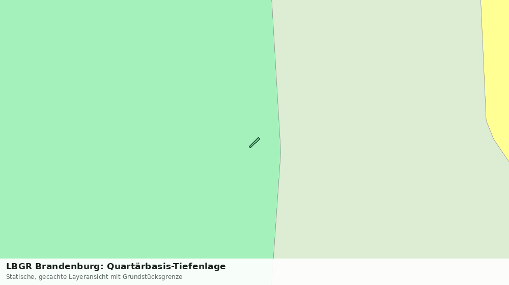 Statische Kartenansicht: LBGR Brandenburg: Quartärbasis-Tiefenlage