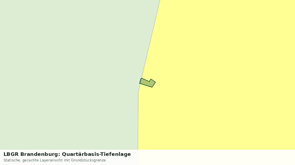 Statische Kartenansicht: LBGR Brandenburg: Quartärbasis-Tiefenlage