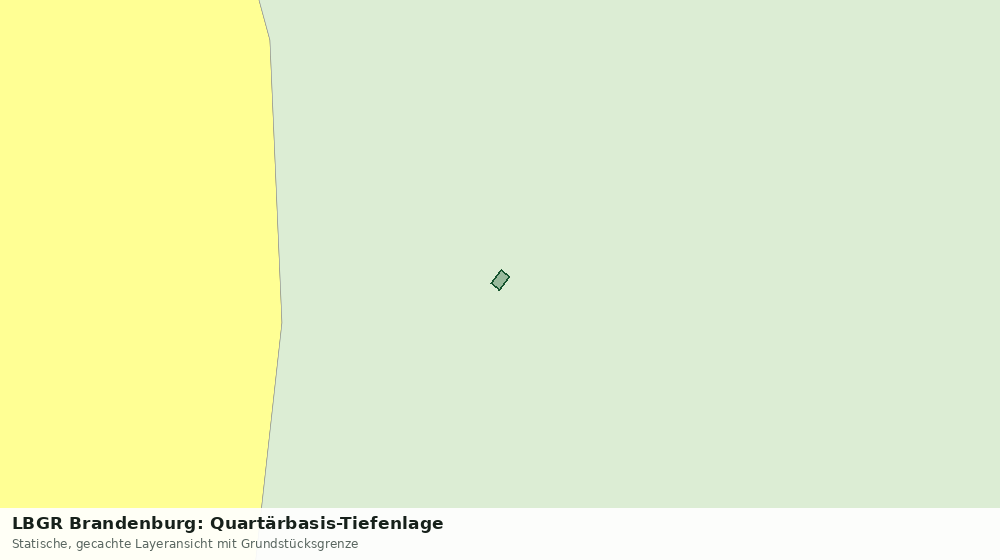 Statische Kartenansicht: LBGR Brandenburg: Quartärbasis-Tiefenlage