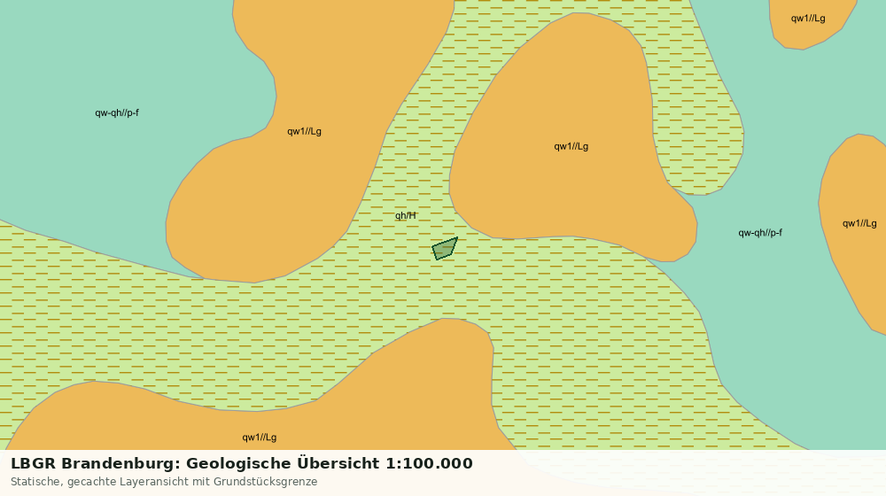 Statische Kartenansicht: LBGR Brandenburg: Geologische Übersicht 1:100.000