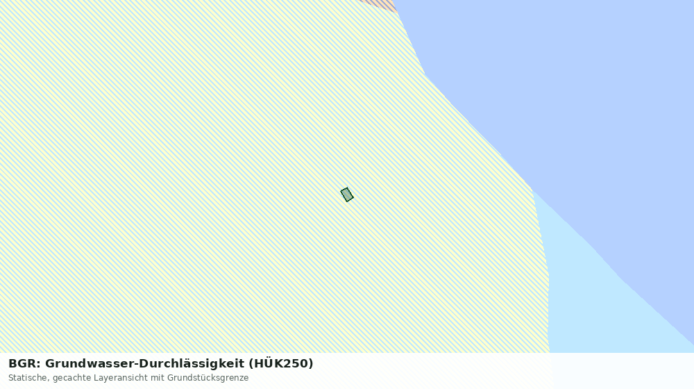 Statische Kartenansicht: BGR: Grundwasser-Durchlässigkeit (HÜK250)