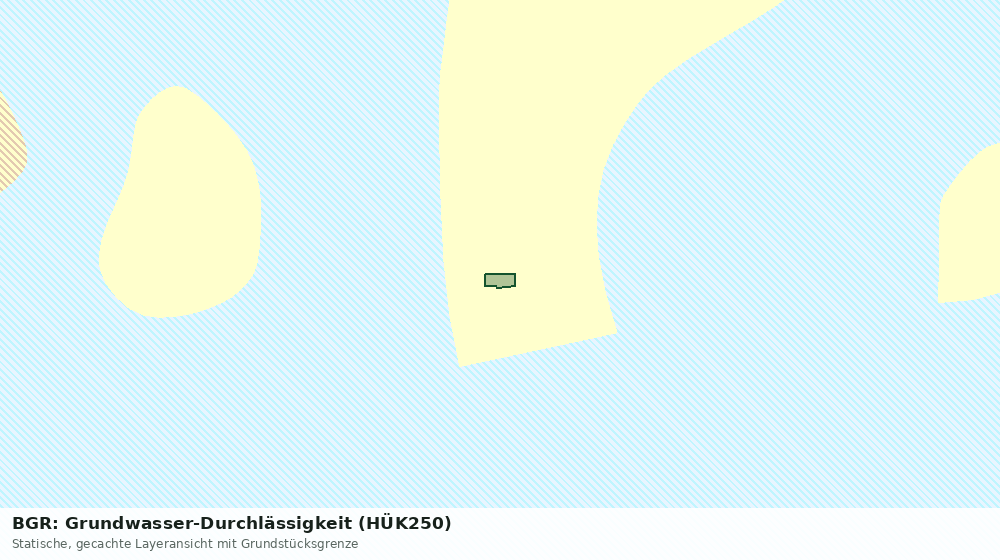 Statische Kartenansicht: BGR: Grundwasser-Durchlässigkeit (HÜK250)