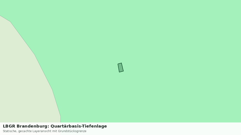 Statische Kartenansicht: LBGR Brandenburg: Quartärbasis-Tiefenlage