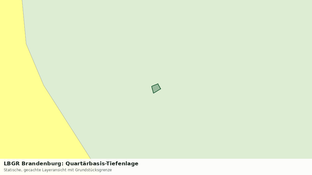 Statische Kartenansicht: LBGR Brandenburg: Quartärbasis-Tiefenlage