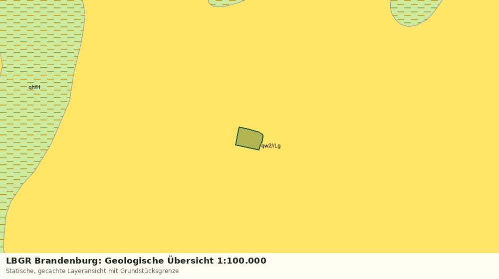 Statische Kartenansicht: LBGR Brandenburg: Geologische Übersicht 1:100.000