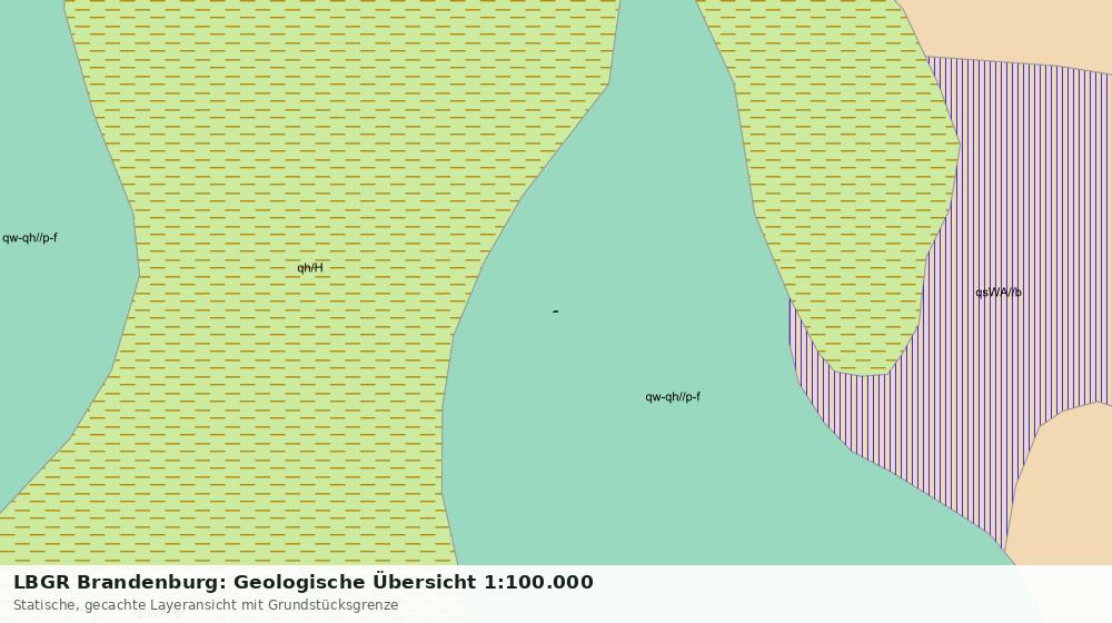 Statische Kartenansicht: LBGR Brandenburg: Geologische Übersicht 1:100.000
