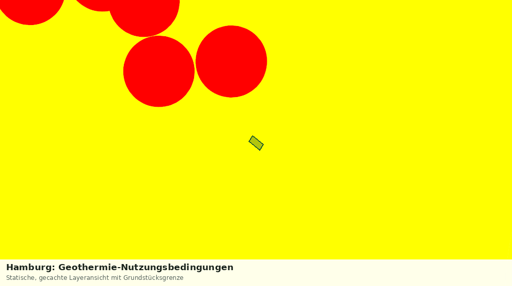 Statische Kartenansicht: Hamburg: Geothermie-Nutzungsbedingungen