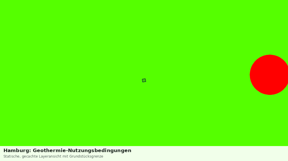 Statische Kartenansicht: Hamburg: Geothermie-Nutzungsbedingungen
