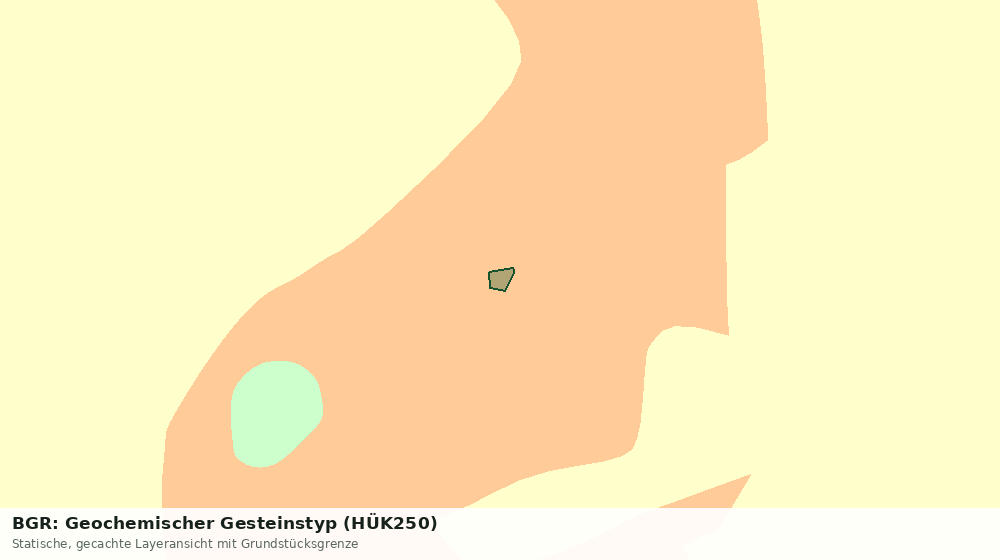 Statische Kartenansicht: BGR: Geochemischer Gesteinstyp (HÜK250)