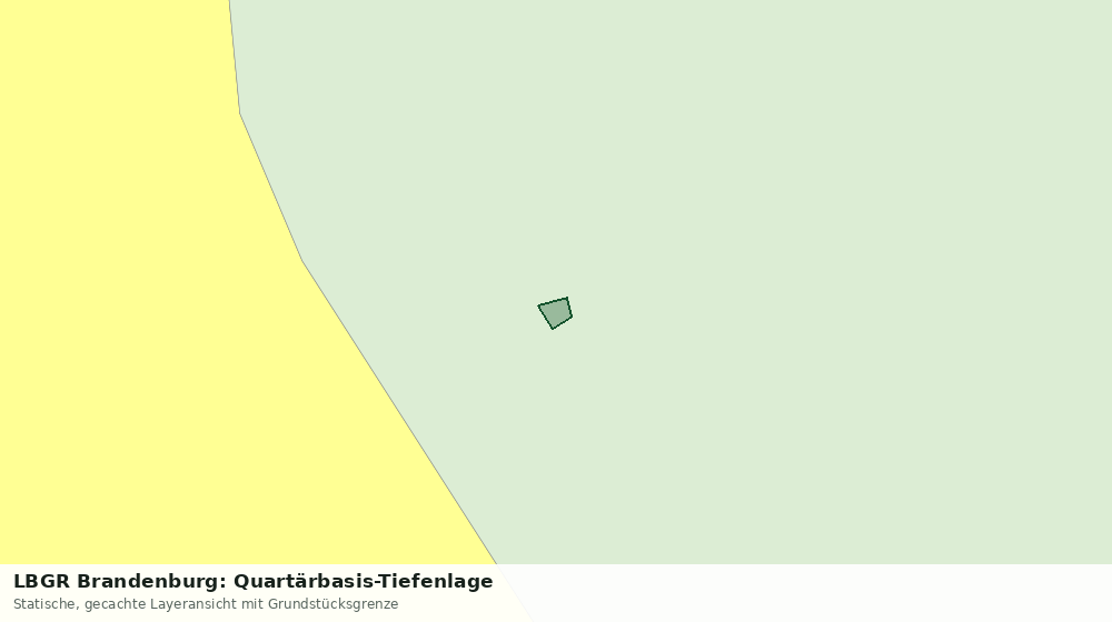 Statische Kartenansicht: LBGR Brandenburg: Quartärbasis-Tiefenlage