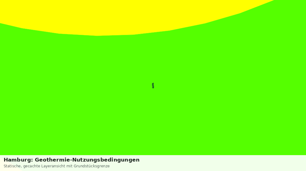 Statische Kartenansicht: Hamburg: Geothermie-Nutzungsbedingungen
