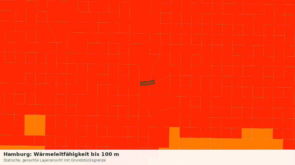 Statische Kartenansicht: Hamburg: Wärmeleitfähigkeit bis 100 m