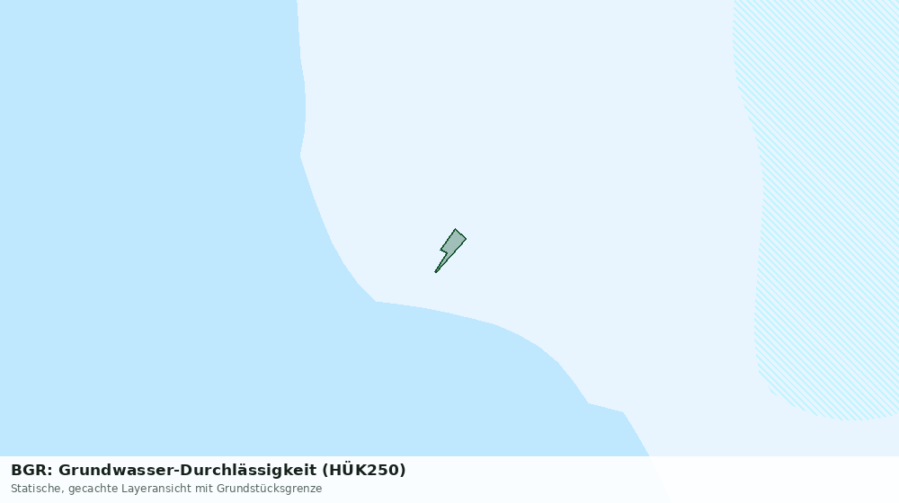 Statische Kartenansicht: BGR: Grundwasser-Durchlässigkeit (HÜK250)