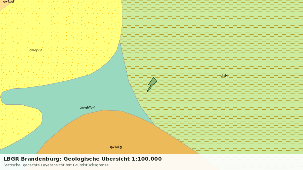 Statische Kartenansicht: LBGR Brandenburg: Geologische Übersicht 1:100.000