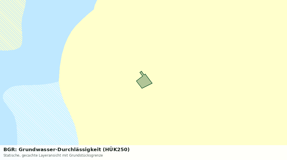Statische Kartenansicht: BGR: Grundwasser-Durchlässigkeit (HÜK250)