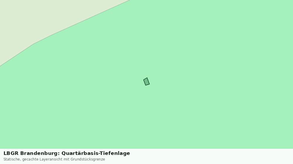 Statische Kartenansicht: LBGR Brandenburg: Quartärbasis-Tiefenlage