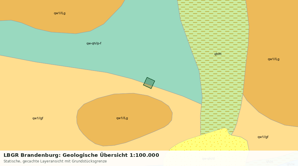 Statische Kartenansicht: LBGR Brandenburg: Geologische Übersicht 1:100.000