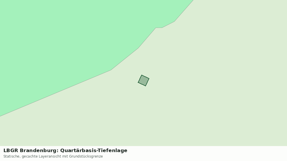 Statische Kartenansicht: LBGR Brandenburg: Quartärbasis-Tiefenlage