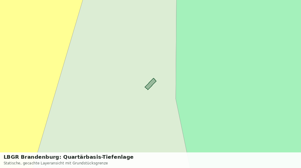 Statische Kartenansicht: LBGR Brandenburg: Quartärbasis-Tiefenlage