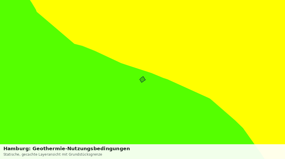 Statische Kartenansicht: Hamburg: Geothermie-Nutzungsbedingungen